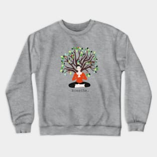 tree. breathe Crewneck Sweatshirt